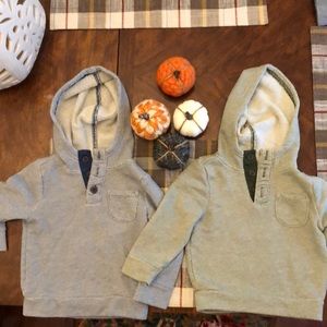 Twins 18-24 month Old Navy hoodies with buttons